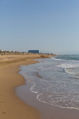 Dalgalar ile Torre la Mata ve Guardamar del Segura arasında Plaj 
