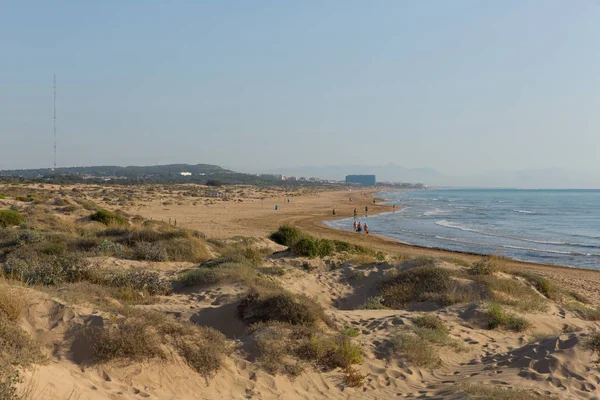 Dunas Areia Praia Entre Torre Mata Guardamar Segura Costa Blanca — Fotografia de Stock