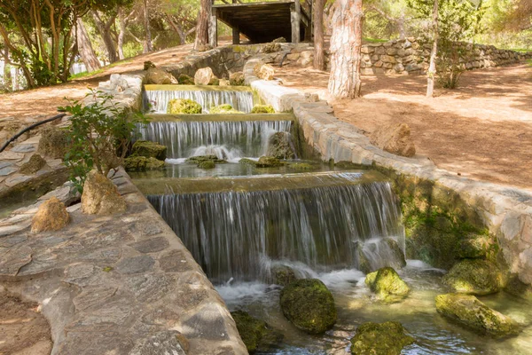 Cachoeira Parque Reina Sofia Guardamar Del Segura Costa Blanca Espanha — Fotografia de Stock