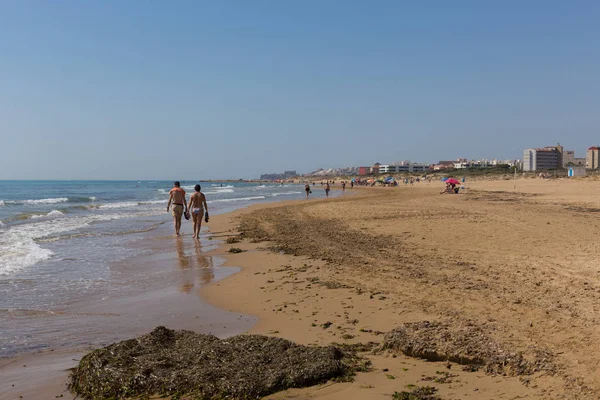 Costa Blanca Praia Caminhada Guardamar Del Segura Para Torre Mata — Fotografia de Stock