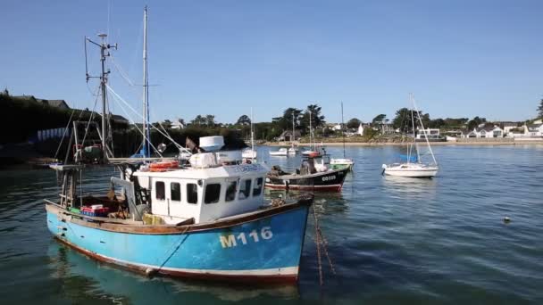 Beautiful Weather Attracted Visitors Abersoch Llyn Peninsula Wales Thursday 19Th — Stock Video