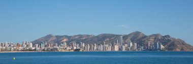 Panoramik manzara Benidorm İspanya