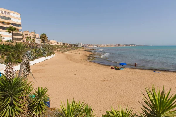 Cala Cabo Cervera Vista Playa Arena Mata Costa Blanca España — Foto de Stock