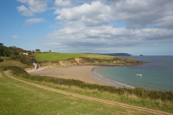 Porthcurnick Cornwall Ngiltere Portscatho Roseland Yarımadası Yakınında Ngiltere Nin Güney — Stok fotoğraf