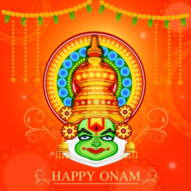 Mutlu Onam Festivali arka plan