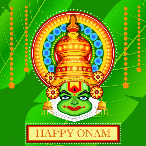 История фестиваля Happy Onam — стоковый вектор