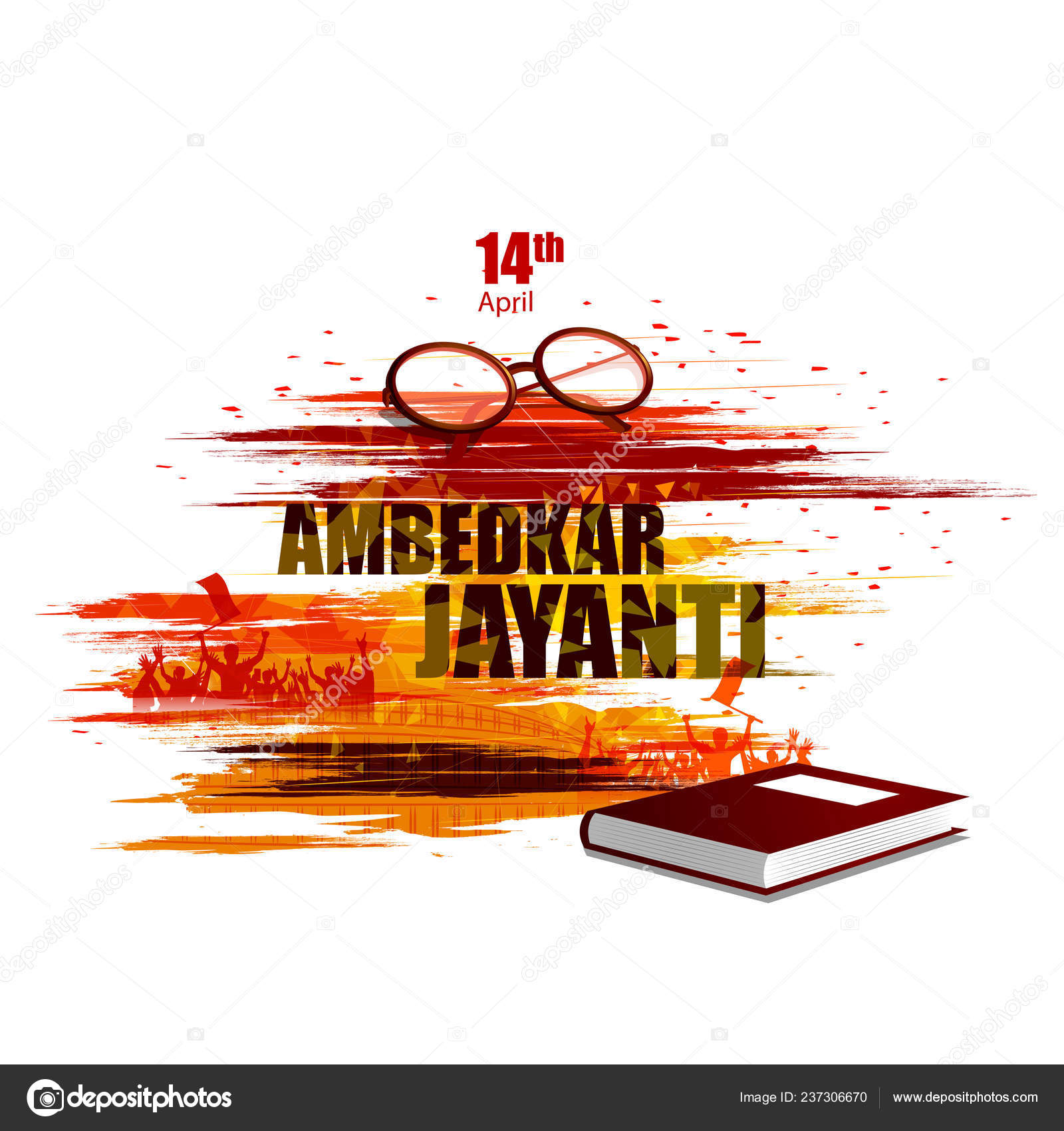 Indian leader Dr Bhimrao Ambedkar Jayanti background Stock Vector Image by  ©stockshoppe #237306670