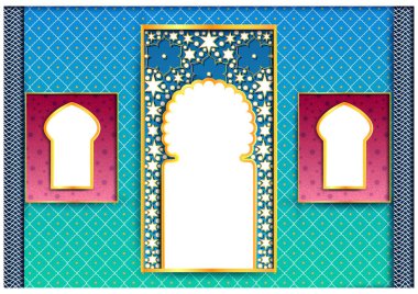 Ramazan Kareem İslam Camii ile Ramazan arkaplanını selamlıyor