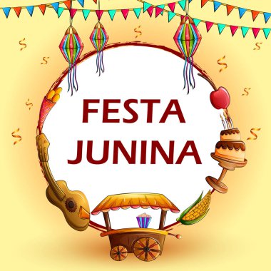 Brezilya geleneksel tatil için Festas Junina kutlama arka plan