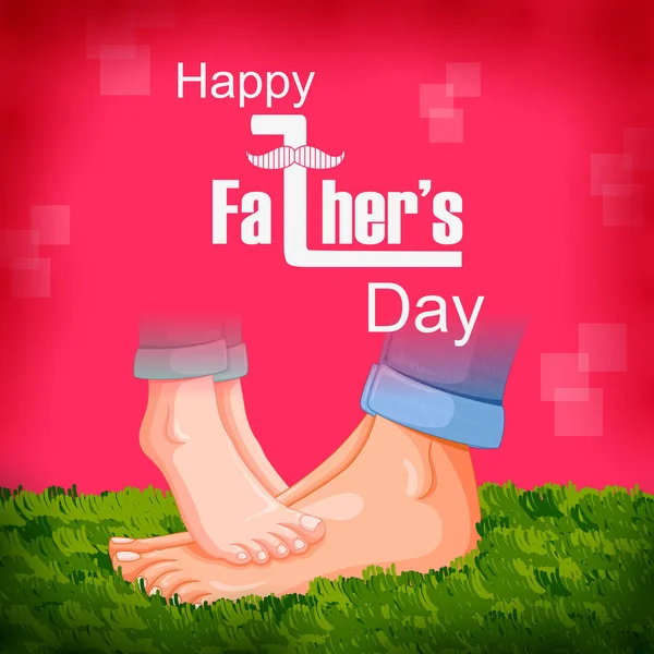 Happy Fathers Day vakantie viering groeten achtergrond — Stockvector