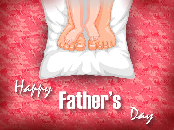 Happy Fathers Day vakantie viering groeten achtergrond — Stockvector