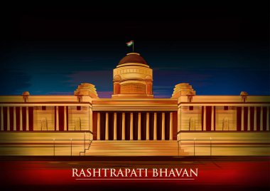 Tarihi anıt Rashtrapati Bhavan Yeni Delhi, Hindistan
