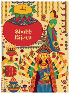 Hindistan bayramı Dussehra 'nın Durga Puja festivali geçmişi kutlu olsun.