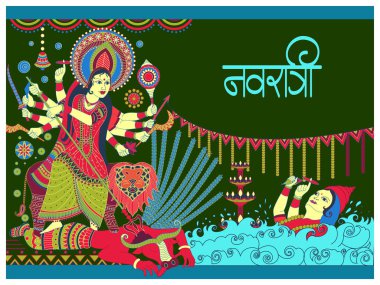 Hindistan bayramı Dussehra 'nın Durga Puja festivali geçmişi kutlu olsun.