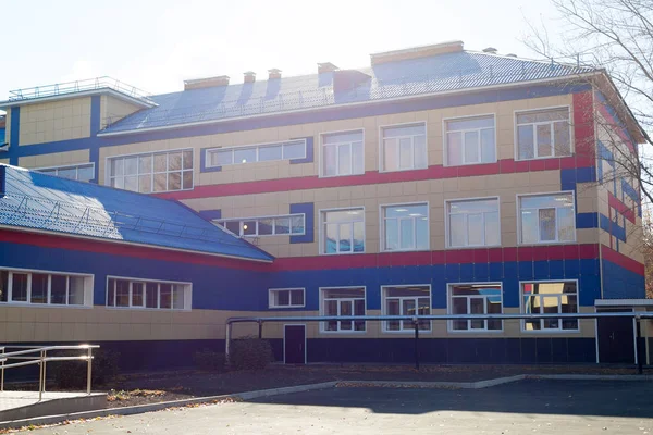 Overhaul in the school building. Russian school after repair.