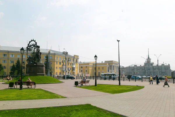 Barnaul Rusya Federasyonu 2018 Rus Sibirya Old Town Yazı Işleri — Stok fotoğraf