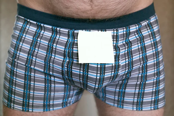 Blank sheet for men's shorts. — Stock Photo, Image