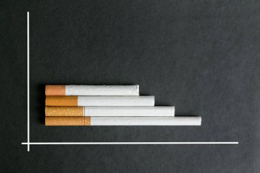 Tütün ürünleri için yükselen fiyatlar kavramı.