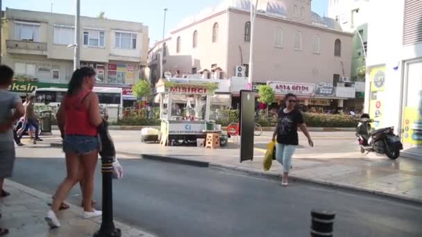 Manavgat Turkije 2019 Straten Van Stad Redactionele Inwoners Van Turkse — Stockvideo