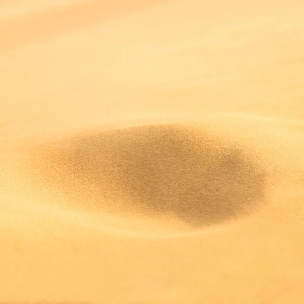 Sabbia Gialla Nel Deserto Arabo Primo Piano — Foto Stock