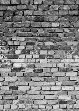 Eski tek renkli tuğla duvar doku arka plan
