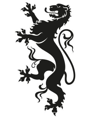 Leopar aslan siyah beyaz arka plan üzerinde izole kükreyen hanedan