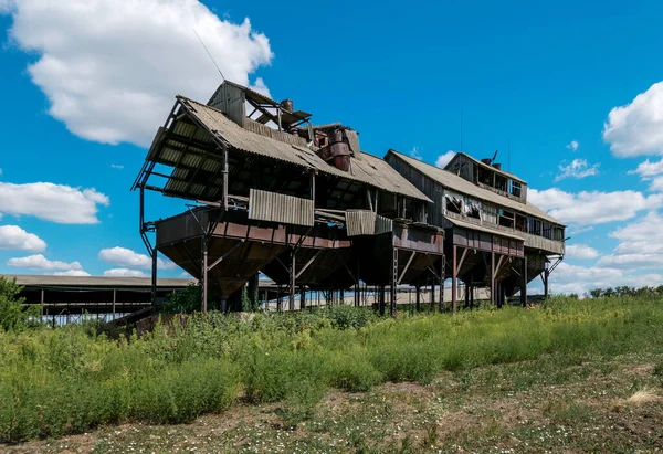 Starý Opuštěný Obilný Výtah Dřevěná Budova Sovětské Éry Regionu Rostov — Stock fotografie