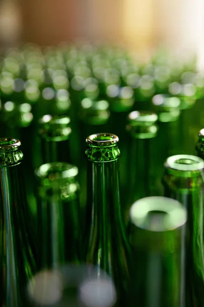 Brewery. Beer Bottles On Manufacture