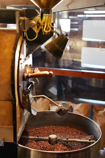 Roasting Coffee Beans In Coffee Shop