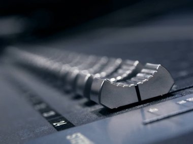 Müzik karıştırıcı Denetim Masası Studio Closeup kayıt içinde