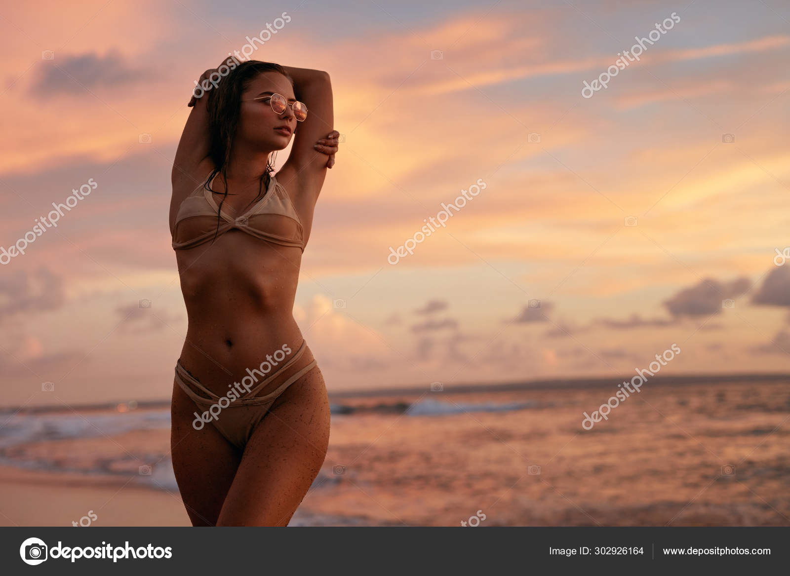 sunset beach swimwear