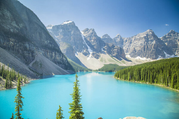 Mount Robson with Berg Lake, Canada.