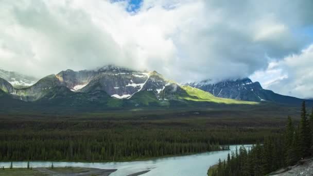 Jasper Nasjonalpark Alberta Canada – stockvideo