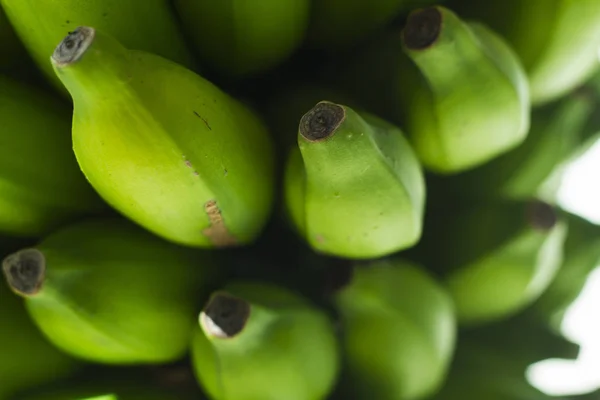 Frutti Banane Giallo Brillante Verde — Foto Stock