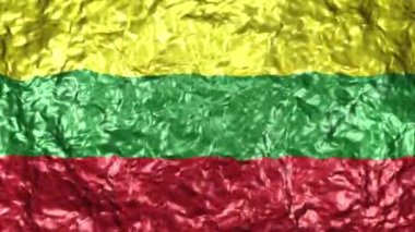 4k Ultra High Definition Video sorunsuz döngüler ile su arka plan üzerinde gerçekçi dalgalı bayrağı