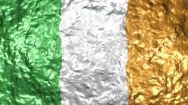 4k Ultra High Definition Video sorunsuz döngüler ile su arka plan üzerinde gerçekçi dalgalı bayrağı