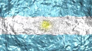 4k Ultra High Definition Video sorunsuz döngüler ile su arka plan üzerinde gerçekçi dalgalı bayrağı