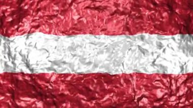 4k Ultra High Definition Video sorunsuz döngüler ile su arka plan üzerinde gerçekçi dalgalı bayrağı