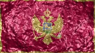 4k Ultra High Definition Video sorunsuz döngüler ile su arka plan üzerinde gerçekçi dalgalı bayrağı