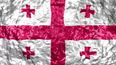 4k Ultra High Definition Video sorunsuz döngüler ile su arka plan üzerinde gerçekçi dalgalı bayrağı