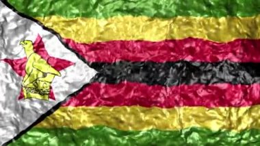 4k Ultra High Definition Video sorunsuz döngüler ile su arka plan üzerinde gerçekçi dalgalı bayrağı