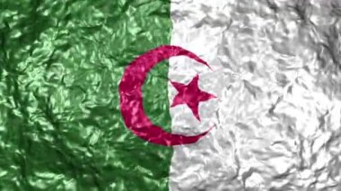 4k Ultra High Definition Video sorunsuz döngüler ile su arka plan üzerinde gerçekçi dalgalı bayrağı