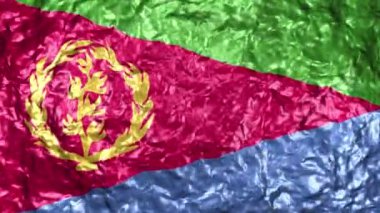 4k Ultra High Definition Video sorunsuz döngüler ile su arka plan üzerinde gerçekçi dalgalı bayrağı