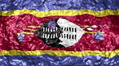 4k Ultra High Definition Video sorunsuz döngüler ile su arka plan üzerinde gerçekçi dalgalı bayrağı