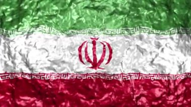 4k Ultra High Definition Video sorunsuz döngüler ile su arka plan üzerinde gerçekçi dalgalı bayrağı