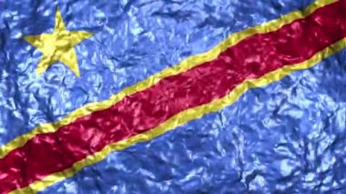 4k Ultra High Definition Video sorunsuz döngüler ile su arka plan üzerinde gerçekçi dalgalı bayrağı