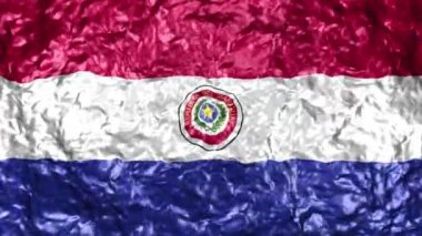 4k Ultra High Definition Video sorunsuz döngüler ile su arka plan üzerinde gerçekçi dalgalı bayrağı