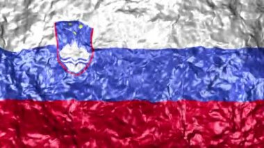 4k Ultra High Definition Video sorunsuz döngüler ile su arka plan üzerinde gerçekçi dalgalı bayrağı