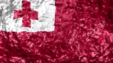 4k Ultra High Definition Video sorunsuz döngüler ile su arka plan üzerinde gerçekçi dalgalı bayrağı