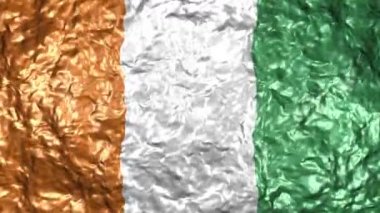 4k Ultra High Definition Video sorunsuz döngüler ile su arka plan üzerinde gerçekçi dalgalı bayrağı